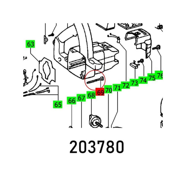 CH. HEAD SCREW M5X40-TAPTITE Parts Diagram - chavda.com