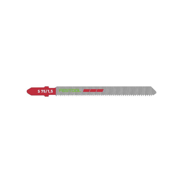 Festool Jigsaw Blade S 75-1,5 for Plastic Profiles - Precision Cutting, Durable HCS Steel