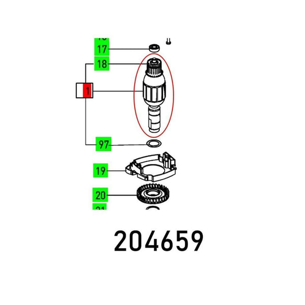 ARMATURE OF 1400 230V