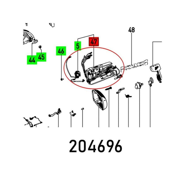 ELECTRONICS TS 75 EBQ 230V ET-BG parts diagram at chavda.com: Detailed view of electronic component replacements.