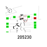 Electronic KA 65 ET-BG Parts Diagram: Exploded view of components with numbered labels for easy identification. 