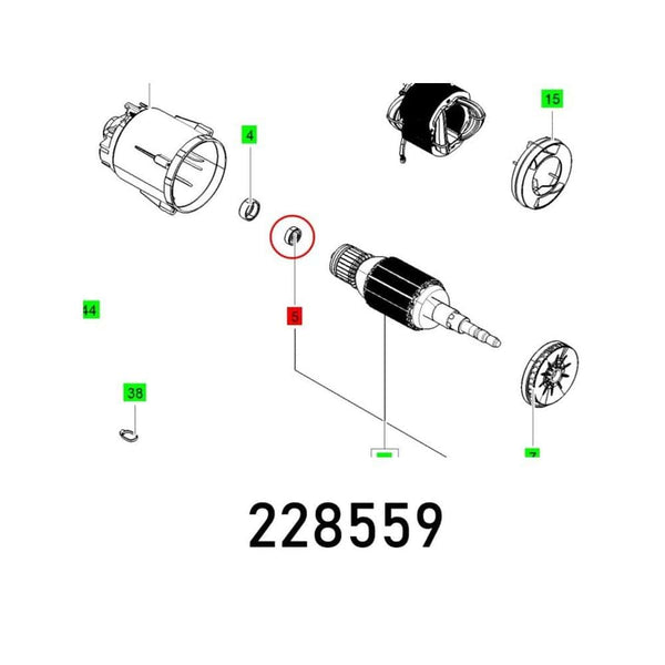 BALL BEARING 608 2Z C3 DIN 625