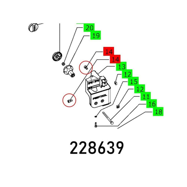 CH Head Screw DIN 912-M8x14 Parts Diagram | Chavda