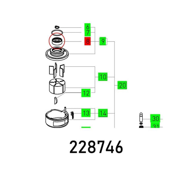 BALL BEARING 627 Z-D MC5E NSK