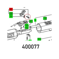 Spare Parts Diagram: C-H COUNT. SCRE DIN 964-M3X8-8.8-TUF. Exploded view with numbered components.