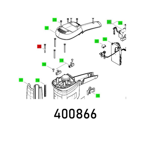 COUNTERSINK M4X40-TAPTITE-TORX Component Parts Diagram - Detail View for Replacement