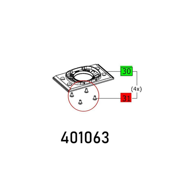 C-H Screw M4X8 10.9 VERZ. PR30 Part Diagram by CHAVDA Part 401063