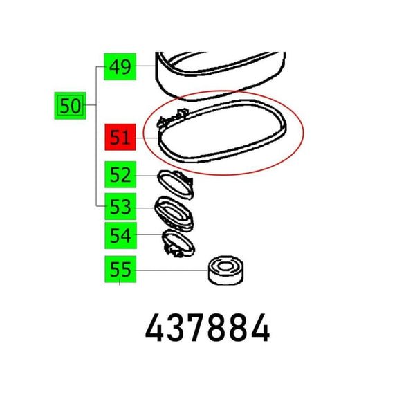 CLIP RS 1 Parts Diagram: 437884. Replacement Part Illustration. chavda.com