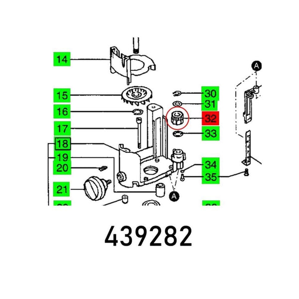 ADJUSTING WHEEL OF 2 E