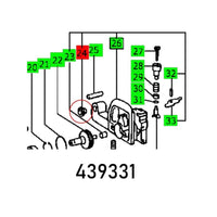Parts Diagram 439331: Component Illustration for Repair & Maintenance. Replacement Parts Breakdown for Assembly.