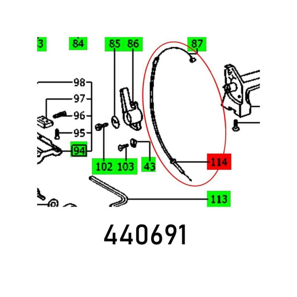Parts Diagram: CABLE PROTECTOR AP 85 E, part#440691. Automotive Component. View the diagram and find the right spare part!