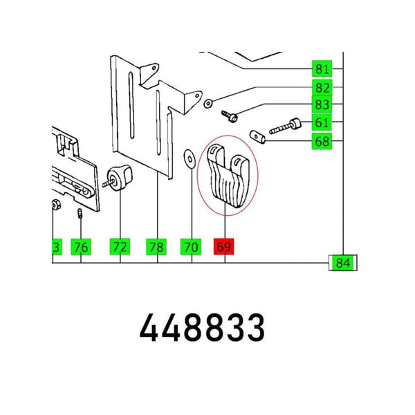 CAM MFT 800 Exploded View Diagram - Spare Parts Illustration for MFT 800 - Chavda.com