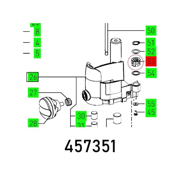 ADJUSTING WHEEL OF 1010 EB