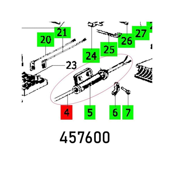CABLE WITH PLUG AP 85 E DIN-H05RN-F Parts Schematic Diagram - Labeled Components