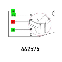 CLAMPING HOOD Parts Diagram - chavda.com: Technical drawing with labeled components 12, 13, 14, and 15 for part identification.