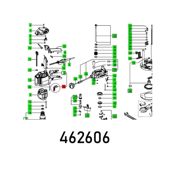 Parts Diagram - Power Tool Exploded View - Tool Spare Parts Image