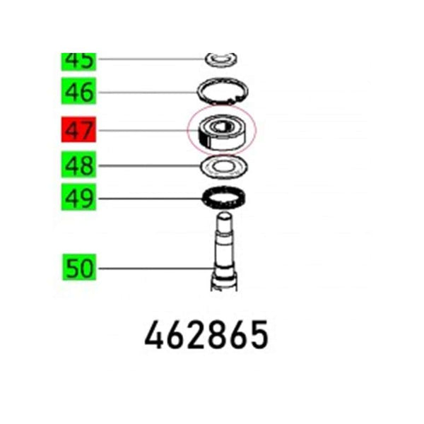 BALL BEARING 6203 2RS DIN 625 171.042