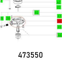 COVER OFK 700 EQ Parts Diagram - Chavda.com: Exploded view with numbered components, ideal for repair or replacement research.