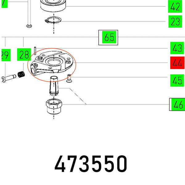 COVER OFK 700 EQ Parts Diagram - Chavda.com: Exploded view with numbered components, ideal for repair or replacement research.