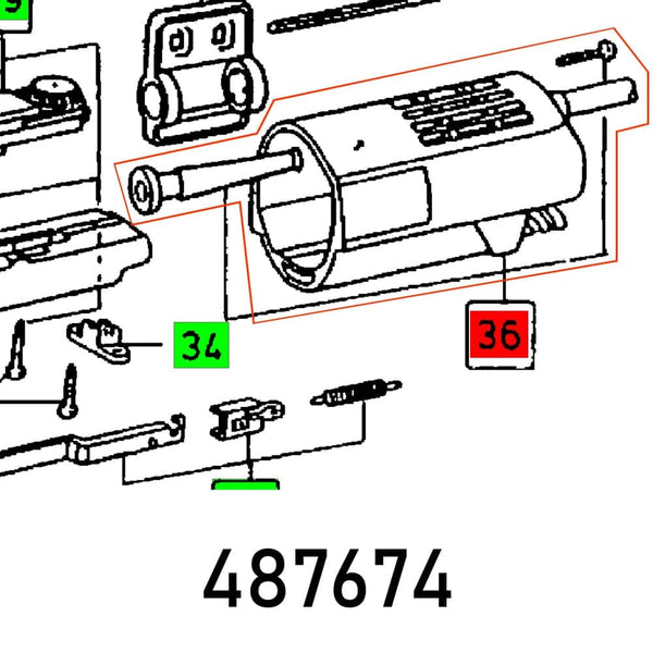 CAP RO 2 E Parts Diagram: Item 36, Part 487674 - chavda.com