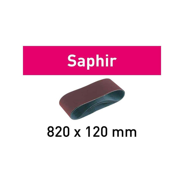 Festool Abrasive Belt 820X120-P100-Sa/10 Saphir 488083