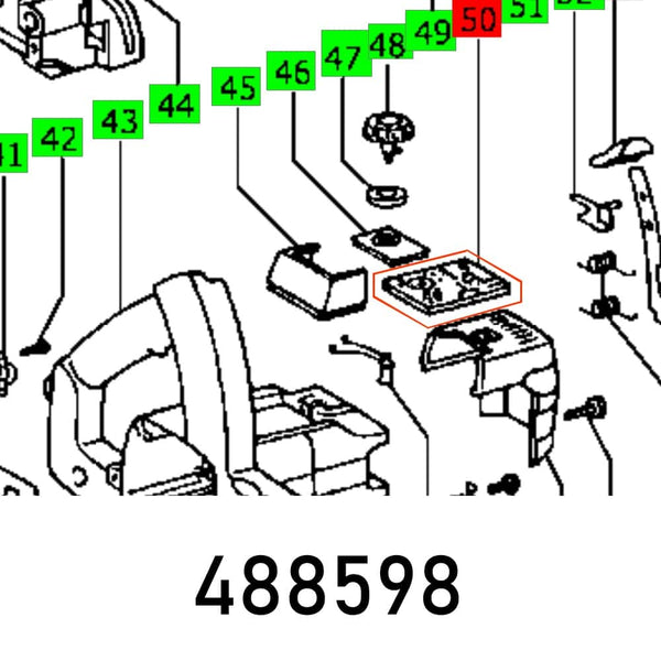 ELECTRONIC CARD AP 55 E chainsaw part - Replacement electronic module for AP 55 E model chainsaws - Buy at chavda.com