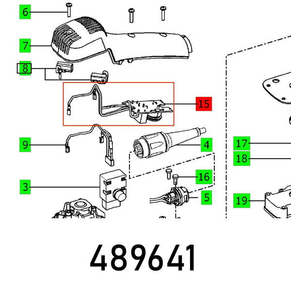 ELECTRONIC LS 130 EQ Parts Diagram | FES489641 | Chavda.com - Exploded View with Numbered Parts