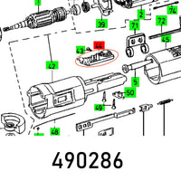 Technical Drawing: ELECTRONIC 230V RO 2 E BASIC UNIT ASSE, Part No. 490286. Parts diagram, machine assembly schematic.
