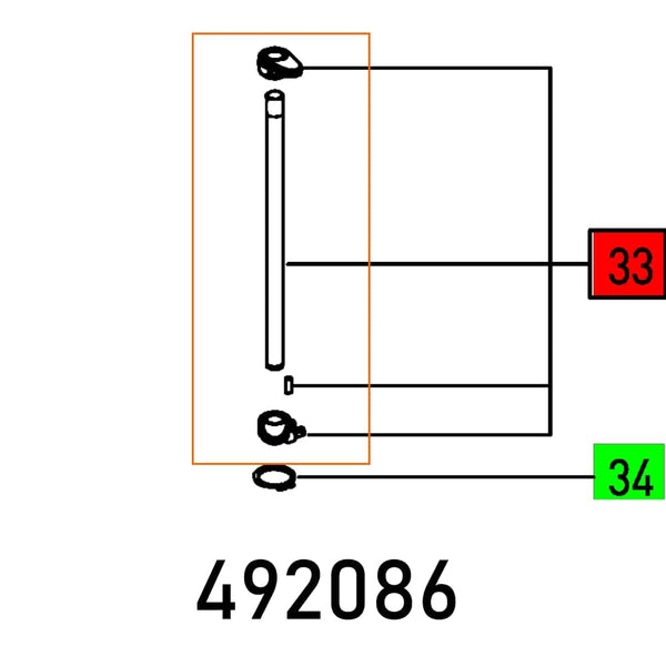 DEPTH STOP OF 1400 EBQ Spare Part Diagram | Replacement DEPTH STOP | chavda.com