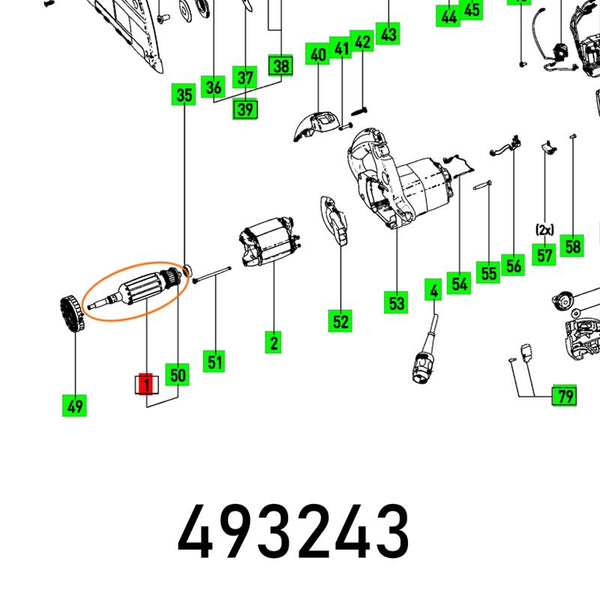 ARMATURE 230V AP 55 E 230V ET-BG