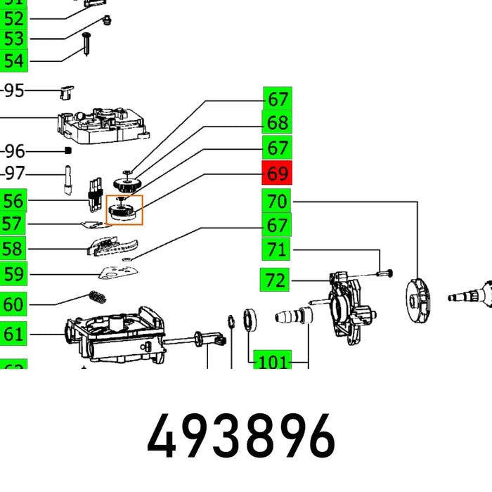 ECCENTRIC WHEEL DF 500 Q ET-BG - Spare Part | chavda.com