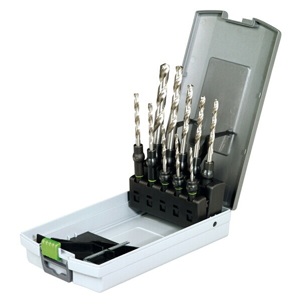 Festool Twist Drill Bit Set HSS D3-10 CE/10 - Centrotec Interchangeable Drill Bits - Steel & Metal Drilling