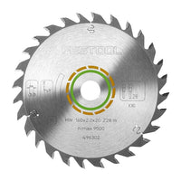 Festool Saw Blade HW 160x2.2x20 W28 Universal Wood Cutting Blade