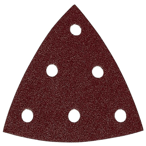 Festool Rubin 2 P60 Sandpaper: Triangular sanding disc for wood with dust extraction holes. Professional grade sanding pad.