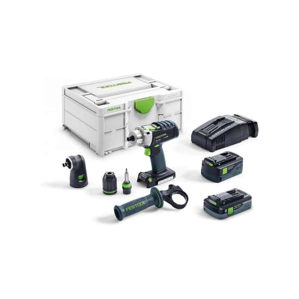 Festool Cordless Percussion Drill Pdc 18/4 Li 5,2-Set
