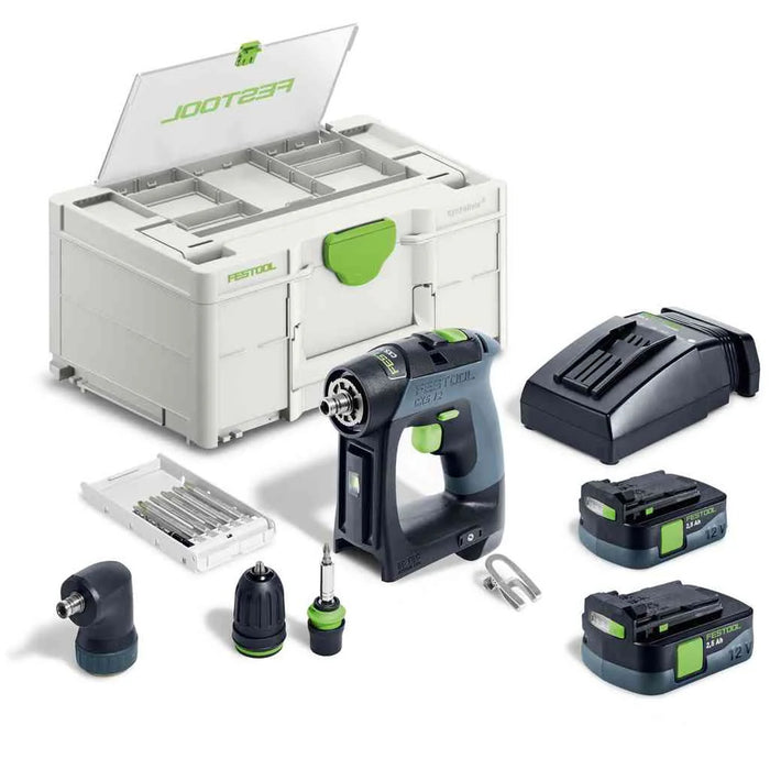 Festool Cordless Drill Cxs12 2,5 Set Fes576865