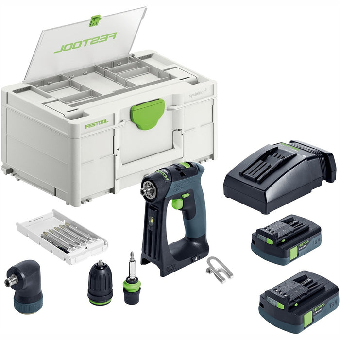 Festool Cordless Drill Cxs18 C3.0 Set Fes576884