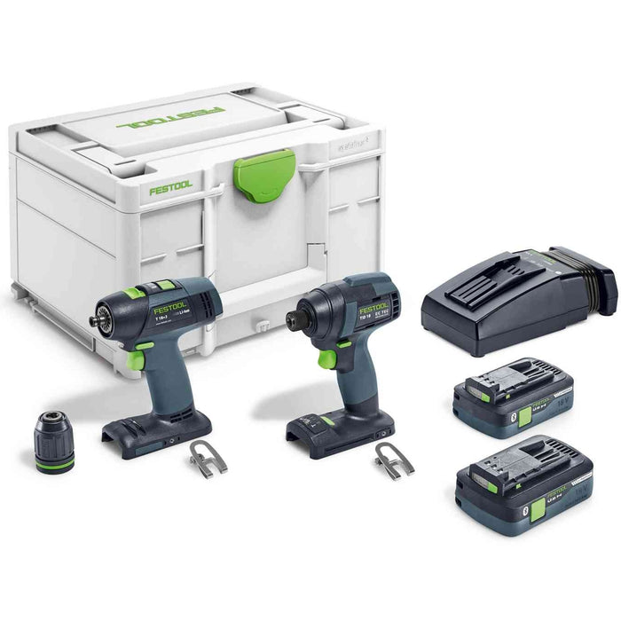 Festool Screw And Drill Set Tid18 Hpc4.0 Set T1 Fes577244