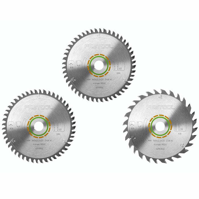 Festool Saw Blade Set Ksb Sort 3 W 160 X2.2 Fes578565