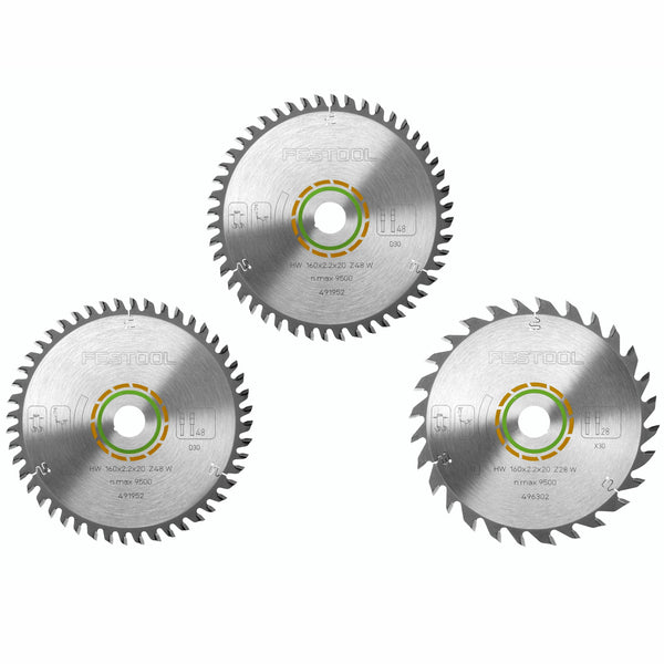 Festool Saw Blade Set Ksb Sort 3 W 160 X2.2 Fes578565