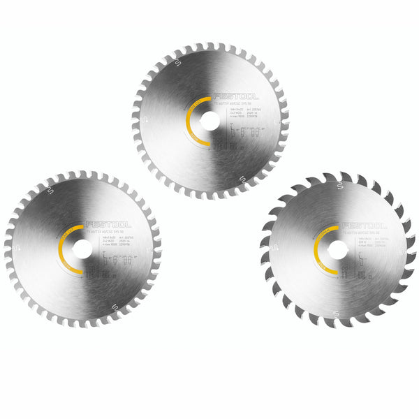 Festool Saw Blade Set Ksb Sort 3 W 168 X1.8 Fes578566