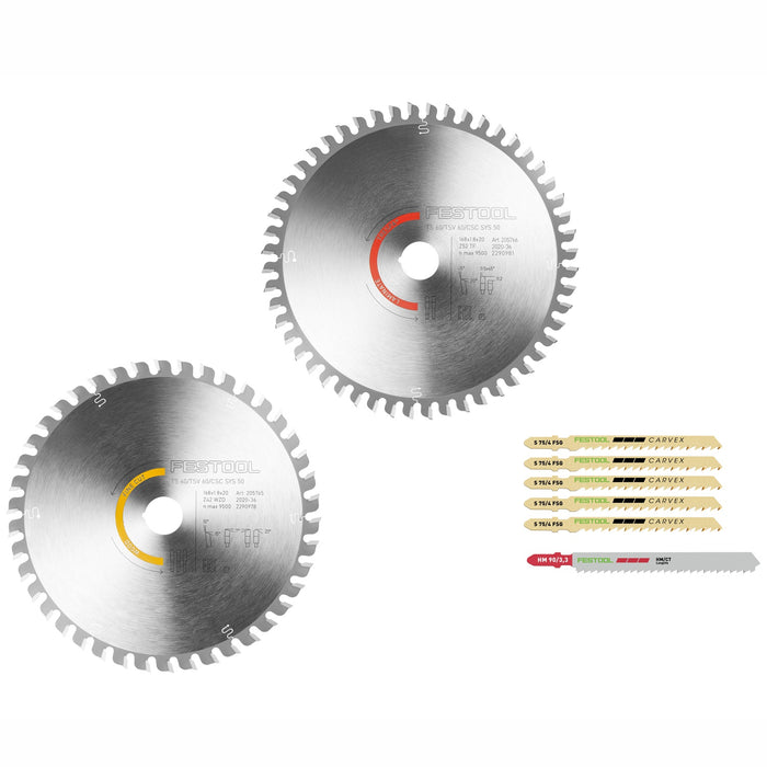 Festool Saw Blade Set Ksb Sort 2 W L 168 X1.8 Fes578567