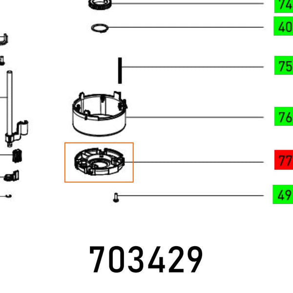 COVER OF 2200 EB spare part.