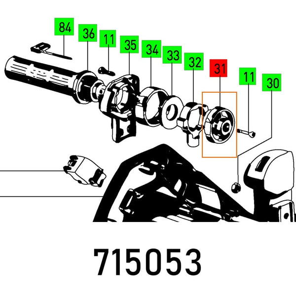 Depth Adjustment Scale HL 850 E - Chavda.com. Part diagram for DEPTH ADJ. SCAL HL 850 E, available online at Chavda.com