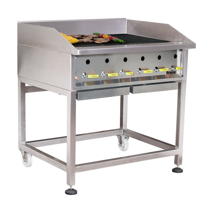 BCE Heavy Duty Radiant Gas Griller FGR0900 - Stainless Steel Restaurant Griller - Chavda.com