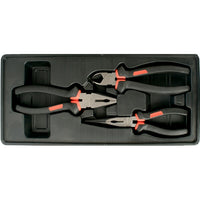 FIXMAN Pliers Set: 3-Piece Combination, Long Nose, & Cutting Pliers in Tray | Hand Tools
