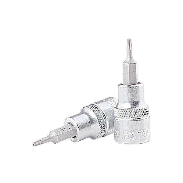 Fixman T8H Torx Security Bit Socket, 3/8" Drive - Tamper Proof Star Bit Socket Tool for Mechanics & Automotive Repairs