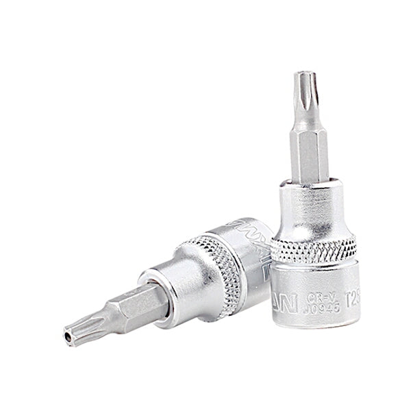 FIXMAN T25H Torx Security Bit Socket 3/8" Drive. Chrome Vanadium Steel Tool for Fastening & Repair.