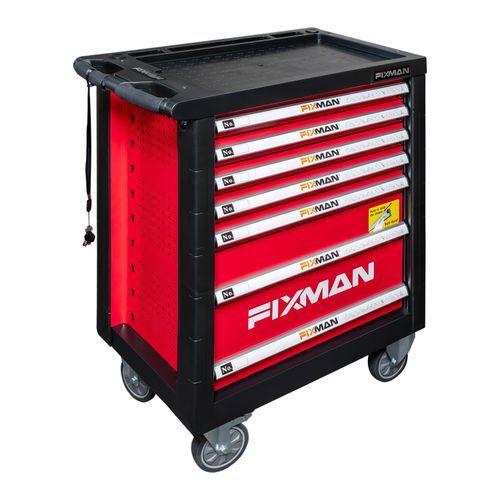 Fixman 7 Drawer Ind. Roller Cabinet With 133pc Mechanics Tool Set -FIX TR0034 chavda.com