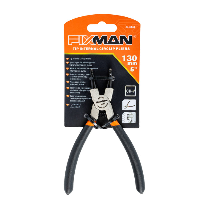 Fixman Fixman Internal Circlip Pliers 6'/145 Mm X 90 Deg Fix A0803